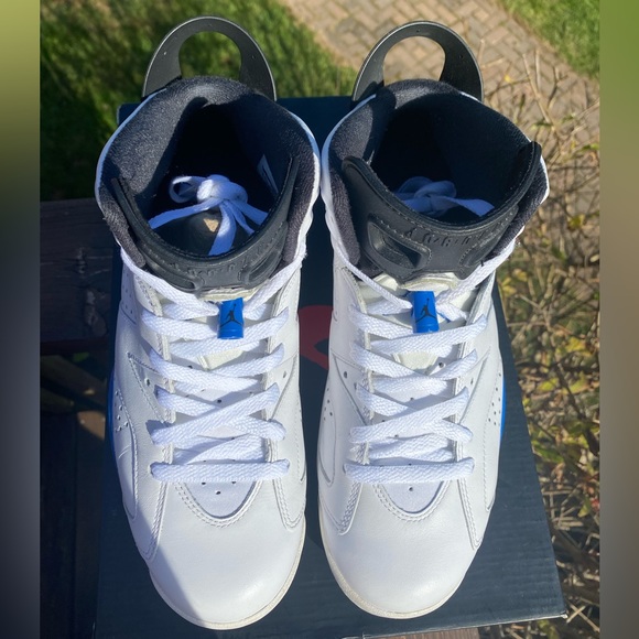 Jordan 6 Retro Sport Blue (2014) Mens 8.5 384664-107 Condition: 9/10 + OG box - Picture 2 of 7